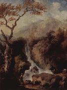Christian Wilhelm Ernst Dietrich Wasserfalle in der Umgebung Roms France oil painting artist